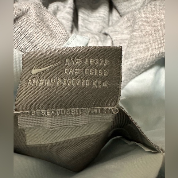 Vintage 90’s Nike Blue black stripe hood zip up windbreaker jacket coat Lined L - Picture 10 of 11